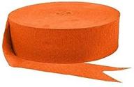 🎉 amscan jumbo orange peel party crepe streamer, 500ft, party decor - enhanced seo logo