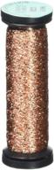 50m copper metallic sewing thread - kreinik blending filament, 55-yard logo