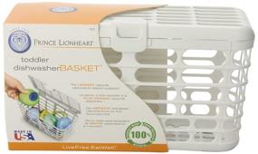 img 1 attached to Prince Lionheart Made in USA High Capacity Dishwasher Basket: Ideal for Toddlers Bottle Parts & Accessories, Fits All Dishwashers, 100% Recycled Plastic