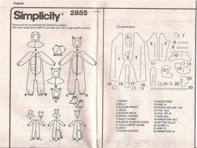 img 1 attached to 🧵 Simplicity 2855 Sewing Pattern: Halloween Costumes for Boys and Girls - Leopard, Bear, Gorilla, Lion | XS-L Sizes