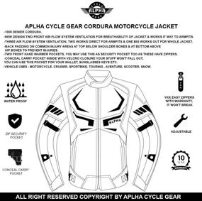 img 2 attached to MOTORCYCLE JACKET ARMORED BIKERS WATERPROOF