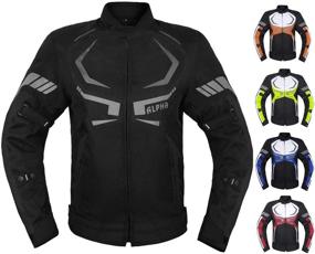 img 4 attached to MOTORCYCLE JACKET ARMORED BIKERS WATERPROOF