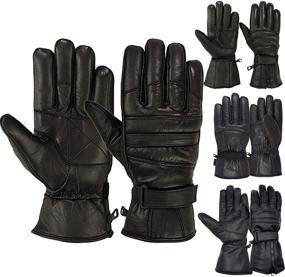 img 2 attached to 🧤 Warm and Stylish Genuine Leather Motorcycle Gloves for Winter