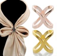 womens elegant scarves buckle wedding logo