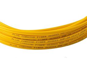 img 1 attached to SpeedyFiberTX 10 Meter LC to LC Fiber Patch Cable - High-Speed Corning SMF-28 Ultra Optical Fiber with Yellow Riser OFNR Jacket - 1-Pack, OS1/OS2 Compatible