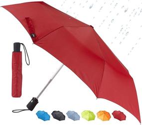 img 4 attached to ☂️ Effortlessly Lightweight Lewis N Clark Stick Umbrellas with Automatic Mechanism