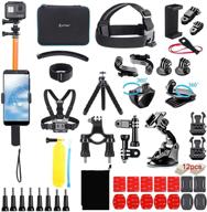 🆙 upgraded action camera accessories kit 61-in-1 compatible with gopro hero 10/9/8 black, max, hero 7 6 5 4 3 2 1 black silver sj4000/ sj5000/ sj6000 dji osmo action-orange" - optimized action camera accessories kit 61-in-1 for gopro hero 10/9/8 black, max, hero 7 6 5 4 3 2 1 black silver sj4000/ sj5000/ sj6000 dji osmo action-orange logo