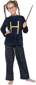 img 3 attached to 🎄 HARRY POTTER Mrs. Weasley H Holiday Christmas Sweater Pajama Set: Fleece Flannel Pant 2pc Gift Set