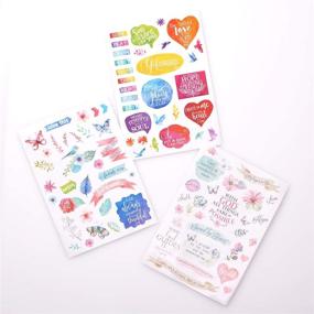 img 1 attached to Colorful Bible Journaling and Adult Coloring Stickers - Ideal for Scrapbooking, Crafting, and More