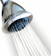 experience the ultimate shower with our high pressure multifunction shower head – 4″ anti-clog fixed chrome showerhead with adjustable metal swivel ball joint and filter logo