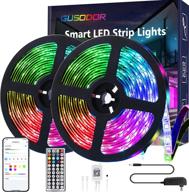 gusodor 32.8 feet smart led strip lights: color changing, music sync, remote & app control for bedroom, party, and home decoration logo