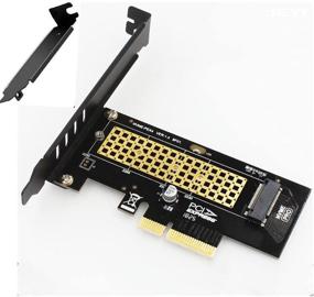 img 2 attached to 💻 M.2 NVMe to PCIe Adapter NVMe M-Key SSD to PCIe 3.0 x4 Adapter - Compatible with Samsung PM961, 960EVO, SM961, PM951, SM951, 870, Intel 600P, Liteon T10 SSD - PCIe NVMe Adapter