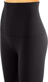 img 1 attached to 👖 Lycra Premium Thick High Waist Leggings: Ultimate Tummy Control Compression for Women - Postpartum Leggings