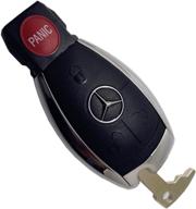 🔑 замена чехла корпуса ключа mercedes benz keyless remote fob - подходит для w203 w210 w211 amg w204 c e s cls clk cla slk classe iyz3312 (без чипа) логотип