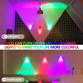 img 1 attached to CJJFACA LED RGB Wall Lamp: Create Your Own Mood Lighting with 18 Modes, Ideal for Living Room, Bedroom, and More!