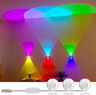 cjjfaca led rgb wall lamp: create your own mood lighting with 18 modes, ideal for living room, bedroom, and more! логотип