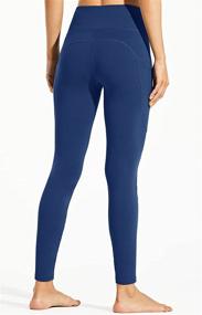 img 3 attached to 🔥 Libin Women's Thermal Fleece-Lined Leggings: Warm High-Waisted Yoga Pants with Pockets for Winter Running and Fitness