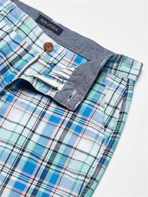 img 1 attached to 🩳 Nautica Front Plaid Shorts: Stylish Seaside Boys' Clothing for a Trendy Look