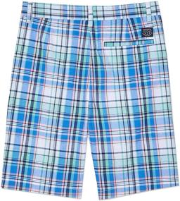 img 3 attached to 🩳 Nautica Front Plaid Shorts: Stylish Seaside Boys' Clothing for a Trendy Look