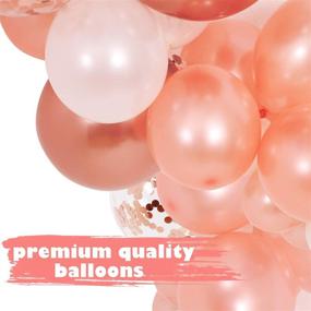 img 2 attached to 🍾 Rose Gold Champagne Bottle Balloon Garland Kit, Pop The Champagne Balloon Kit - Includes 2x 40" Champagne Bottle Balloons & 85 Assorted Rose Gold Balloons - Perfect for Wedding, Birthday, Bachelorette, Bridal Shower Decorations