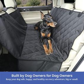 img 2 attached to 🐶 Durable and Waterproof 4Knines Dog Seat Cover with Hammock for Cars and SUVs: Ultimate Protection and Comfort