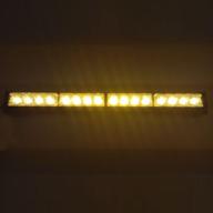 🚨 wecade 18-inch 16 led emergency warning traffic advisor vehicle led strobe light bar for back window (amber) logo