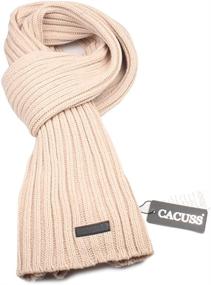 img 1 attached to CACUSS Thick Winter Knitted Neckwear Men's Accessories and Scarves