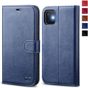 img 4 attached to 📱 OCASE iPhone 11 Case - Wallet Case with Card Holder, Magnetic Closure & Kickstand, PU Leather Flip Case for iPhone 11 6.1 Inch (Blue)