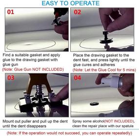 img 1 attached to 🚗 LEOTOTO Car Dent Removal Tool - Effective Paintless Auto Body Dent Repair Kit with Adjustable Golden Bridge Dent Lifter Puller