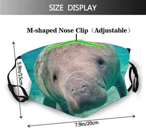 img 3 attached to 🐬 Reusable Washable Manatee Bandana Balaclava for Optimal SEO