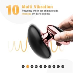 img 3 attached to 🔌 Silicone Cordless Massager Wand - 10 Magic Vibration Modes for Full Body Massage, Whisper Quiet & Sports Release - Neck, Shoulder, Back Massager