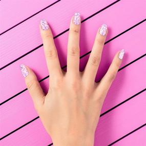 img 1 attached to 💅 Набор наклеек для ногтей Expressions Girls 7 Day Assorted Colors для детей и подростков - омбре с блестками, трехмерные блестки, заклепки, треснувшие ногти, любовь, сердца - подарок на день рождения для вечеринки для детей, маленьких девочек - аксессуары для ногтей