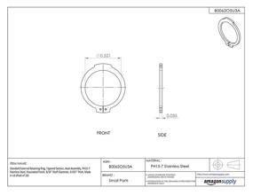 img 1 attached to Standard External Retaining Stainless Passivated Hardware