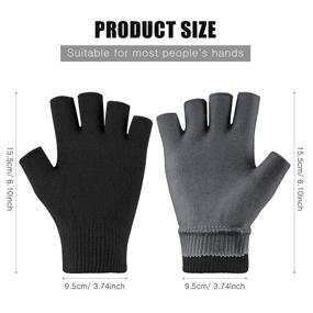 img 1 attached to 🧤 Moisturizing Spa Fingerless Gloves for Instant Eczema, Dry, Rough, and Cracked Hands Repair with Gel Lining Infused Essential Oils and Vitamins - Day and Night