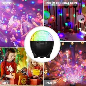 img 1 attached to RGB Disco Ball Party Lights with Bluetooth Speaker, Remote Control – Ideal for Party Decorations and Supplies