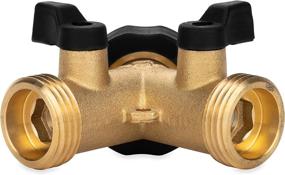 img 2 attached to Camco Stainless Steel Solid Brass Water Wye Valve - Easy Grip Handles, Simple Hose Connection, CSA Low Lead Certified (20123): High-Quality Water Control for Enhanced Convenience