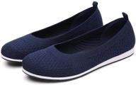 👟 women's slip-on breathable loafers: dressy sneaker ballet shoes for walking logo