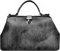 zlyc vintage genuine leather doctor women's handbags & wallets logo