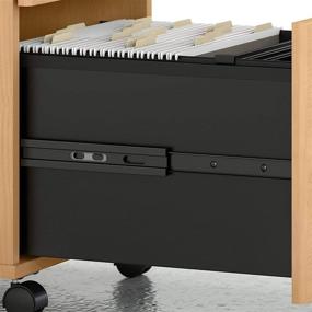 img 1 attached to 🗄️ Bush Business Furniture Studio C 2 Drawer Mobile File Cabinet: Elegant & Functional in Natural Maple Finish