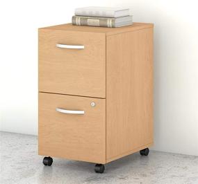 img 3 attached to 🗄️ Bush Business Furniture Studio C 2 Drawer Mobile File Cabinet: Elegant & Functional in Natural Maple Finish