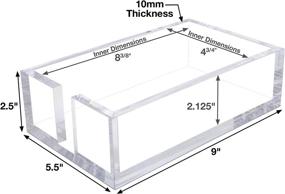 img 3 attached to Versatile Acrylic Guest Holder Napkin Rectangle: Organize, Display, and Delight