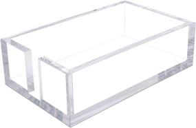 img 1 attached to Versatile Acrylic Guest Holder Napkin Rectangle: Organize, Display, and Delight