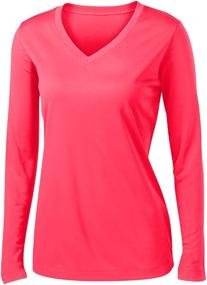 img 1 attached to 👚 Moisture Wicking Athletic Shirts for Women - Animal Den Long Sleeve Sizes XS-4XL