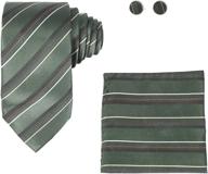👔 h5091 designer cufflinks for men with stripes pattern - boys' accessories through neckties logo