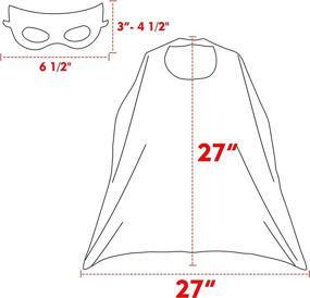 img 1 attached to 🦸 Superdaddy Superhero Costumes with Reversible Double-Sided Design