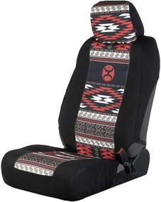 img 4 attached to Hooey Auto Seat and 🚗 Headrest Cover Set for Drivers and Passengers