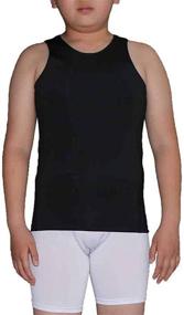 img 3 attached to Junyue 2 Pack T Shirts Undershirts Sleeveless Boys' Clothing ~ Clothing Sets
