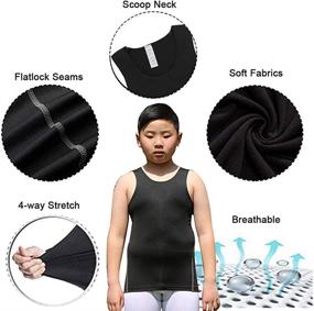img 1 attached to Junyue 2 Pack T Shirts Undershirts Sleeveless Boys' Clothing ~ Clothing Sets