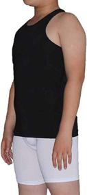 img 2 attached to Junyue 2 Pack T Shirts Undershirts Sleeveless Boys' Clothing ~ Clothing Sets