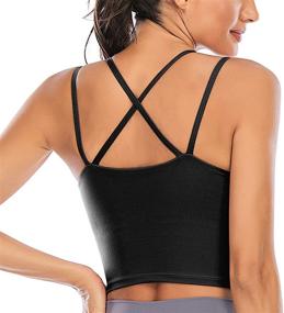 img 3 attached to 🏋️ Longline Built Women's Clothing - Sports Padded Collection
